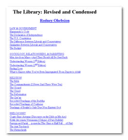 The Library: Revised and Condensed
