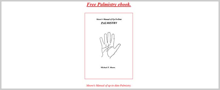 Moore's Manual of Up-To-Date Palmistry by Michael P. Moore