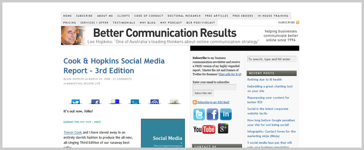 Cook & Hopkins Social Media Report - 3rd Edition