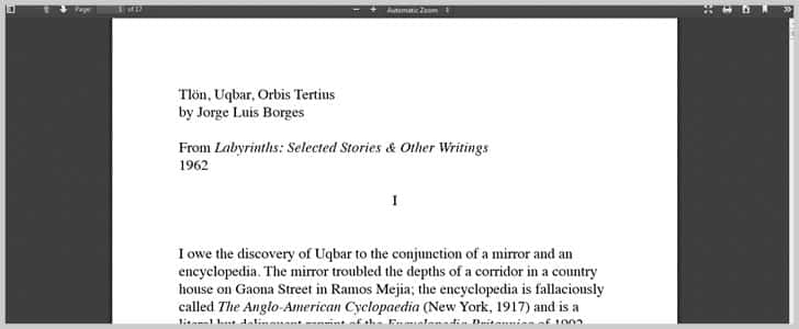 Tlön, Uqbar, Orbis Tertius by Jorge Luis Borges