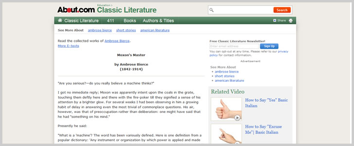 Moxon's Master by Ambrose Bierce