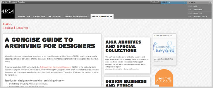 A Concise Guide to Archiving for Designers