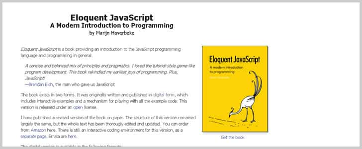 Eloquent JavaScript: A Modern Introduction to Programming