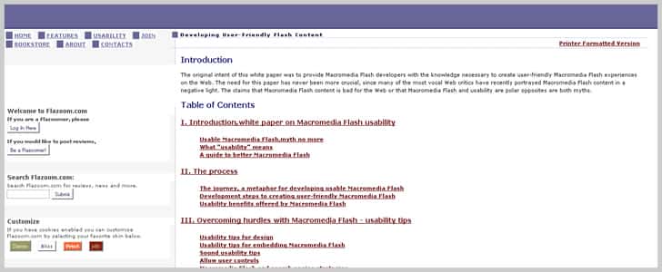 Flazoom.com - Developing User-Friendly Flash Content