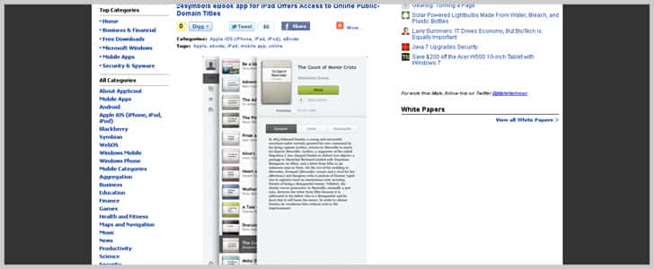 24symbols eBook app for iPad Offers Access to Online Public-Domain Titles - AppScout