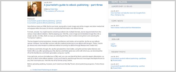 A journalist's guide to eBook publishing - part three