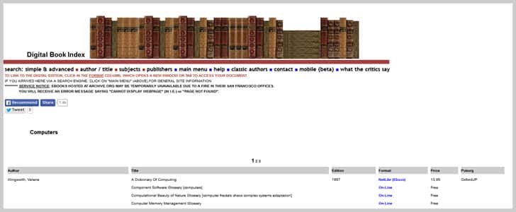 Digitalbookindex.org