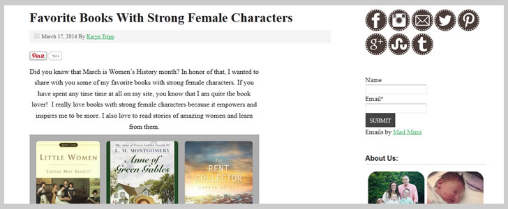 Favorite Books With Strong Female Characters