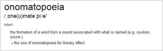 Onomatopoeia