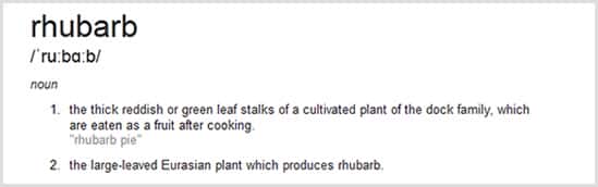 Rhubarb