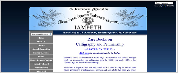 Rare Books On Calligraphy And Penmanship