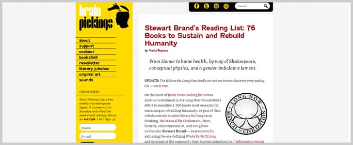Stewart Brand’s Reading List: 76 Books to Sustain and Rebuild Humanity