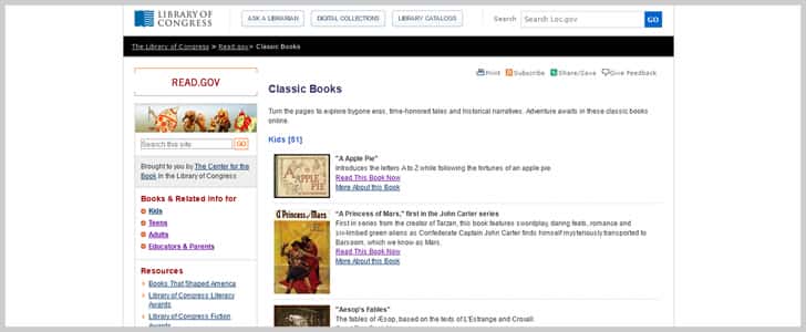 Free Classic Ebooks by Library of Congress