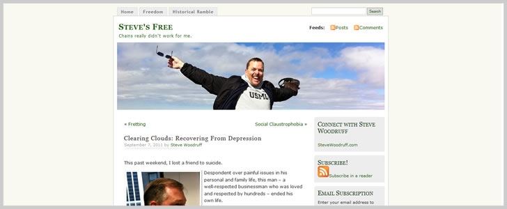 Clearing Clouds: Recovering From Depression by Steve Woodruff