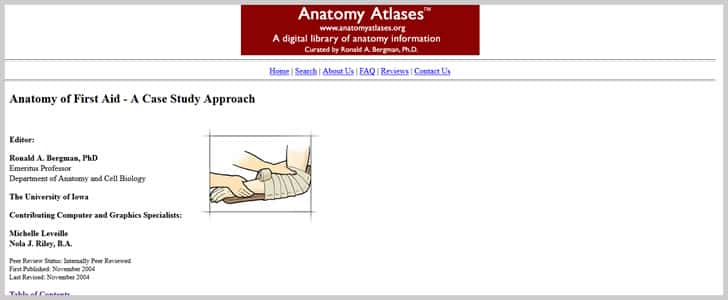 Anatomy of First Aid - A Case Study Approach by Ronald A. Bergman