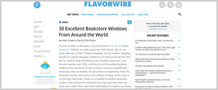 30 Excellent Bookstore Windows From Around the World