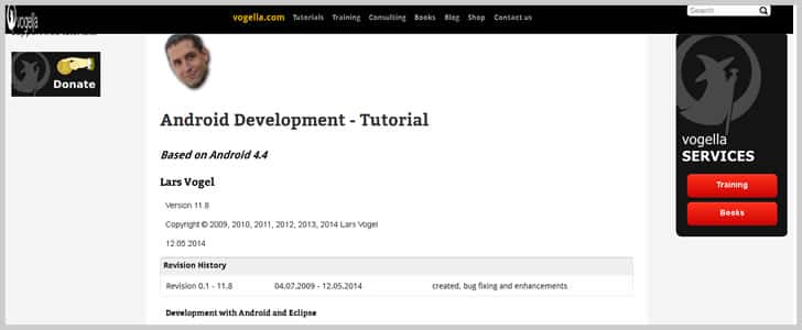 Android Development - Tutorial by Lars Vogel