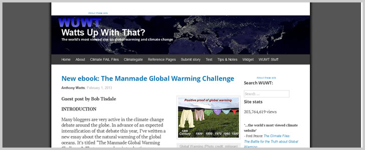 The Manmade Global Warming Challenge by Bob Tisdale
