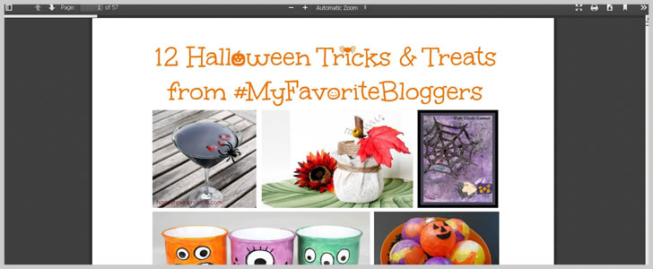 12 Halloween Tricks & Treats from #MyFavoriteBloggers