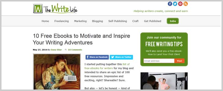 10 Free Ebooks To Motivate And Inspire Your Writing Adventures