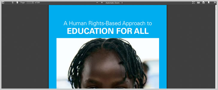A Human Rights-Based Approach to Education For All by UNICEF