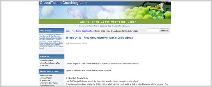 Groundstroke Tennis Drills by GlobalTennisCoaching