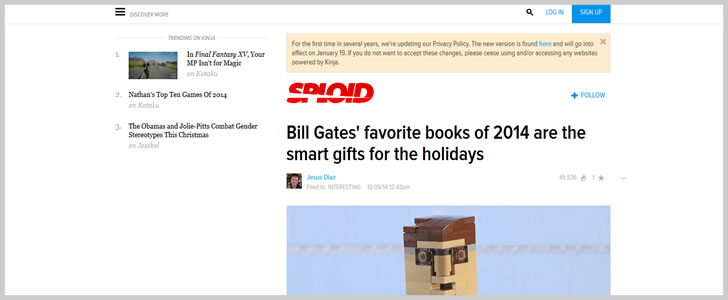 Bill Gates' Favorite Books Of 2014 Are The Smart Gifts For The Holidays