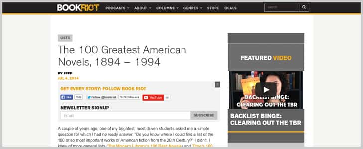 The 100 Greatest American Novels, 1894 - 1994 - Book Riot 