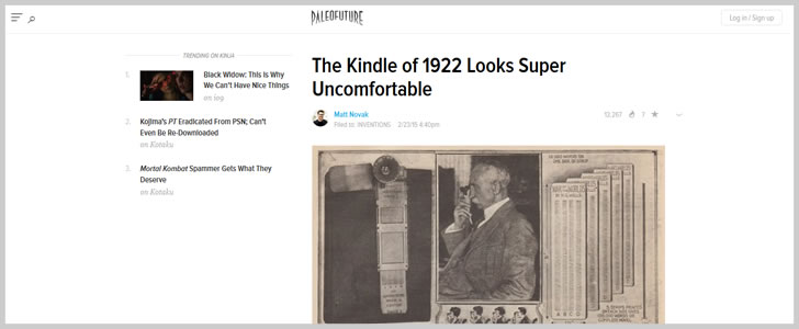 The Kindle Of 1922 Looks Super Uncomfortable
