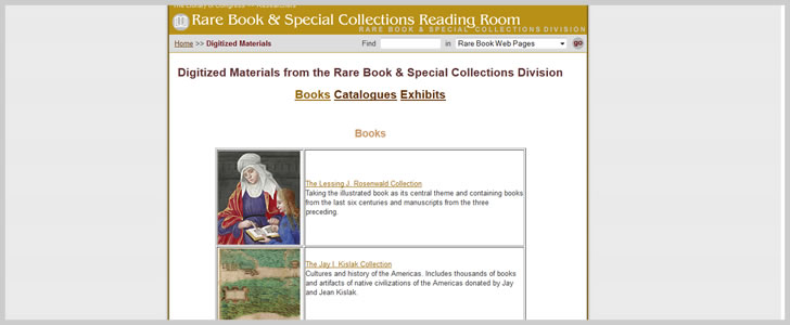 Hundreds of Digitized Materials from the Rare Book & Special Collections Division