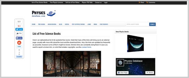 Free Science Books by PhysicsDatabase.com