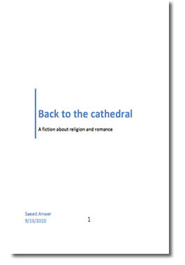 Back to the cathedral