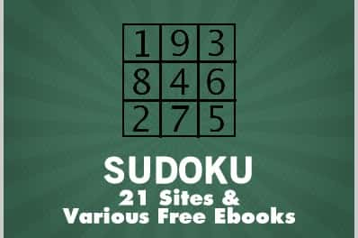 Sudoku: 21 Sites & Various Free Ebooks