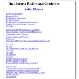 The Library: Revised and Condensed