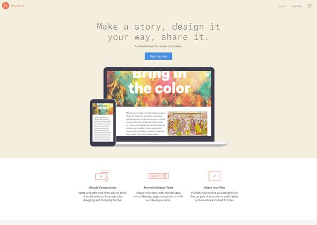 Visit the site - Atavist
