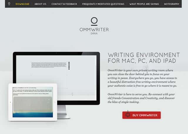 Visit the site - Ommwriter