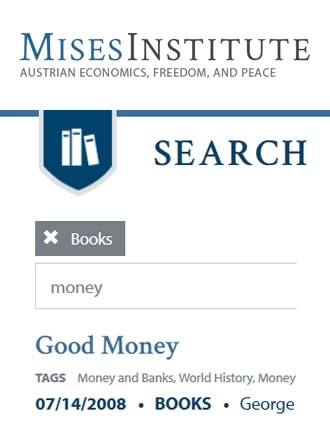 Free Money Management Ebooks by Mises Institute