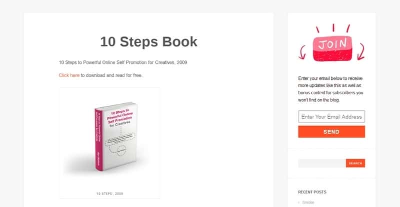 10 Steps to Powerful Online Self Promotion for Creatives, 2009  by Alex Mathers