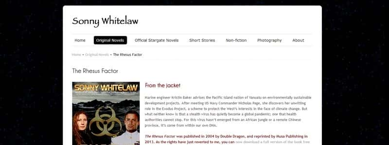 The Rhesus Factor by Sonny Whitelaw 