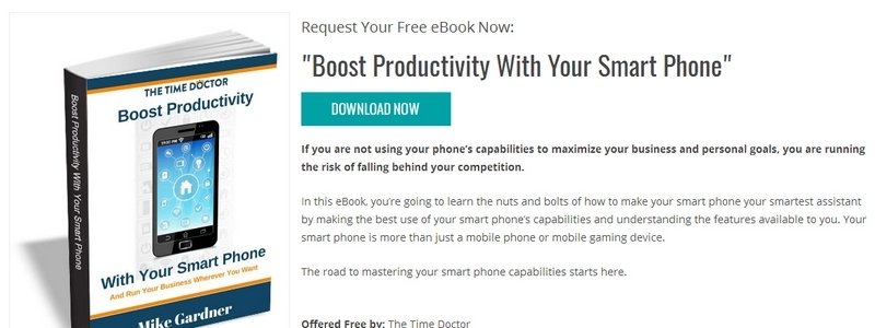 Boost Productivity With Your Smart Phone  by The Time Doctor 