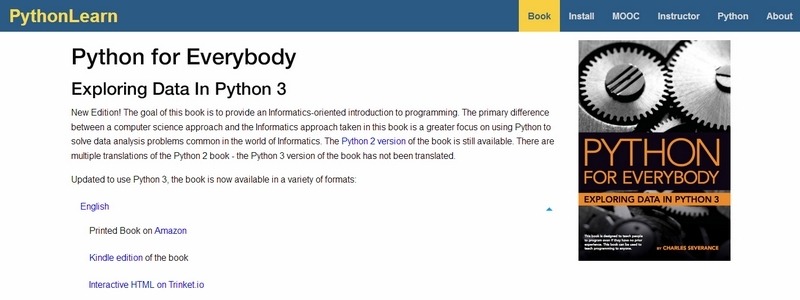 Python for Everybody: Exploring Data In Python 3 by Charles R. Severance 