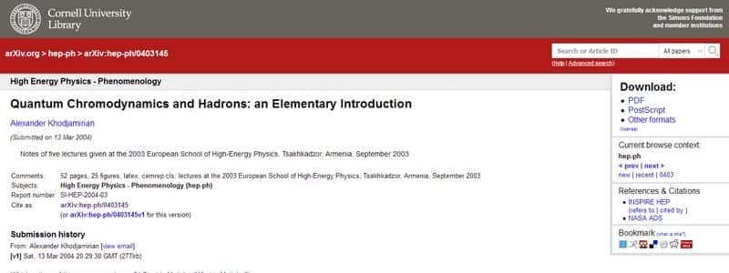 Quantum Chromodynamics and Hadrons: an Elementary Introduction by Alexander Khodjamirian 