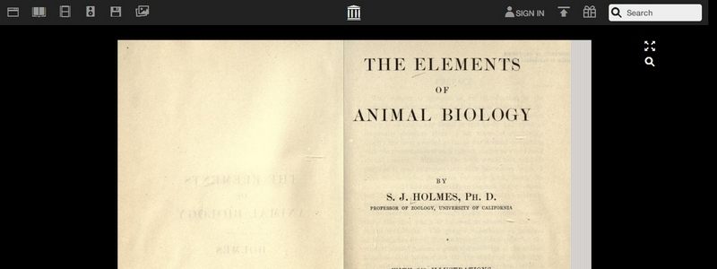 The Elements of Animal Biology by Samuel J. Holmes 