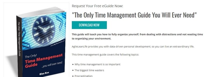 The Only Time Management Guide You Will Ever Need by AgileLeanLife Blog 