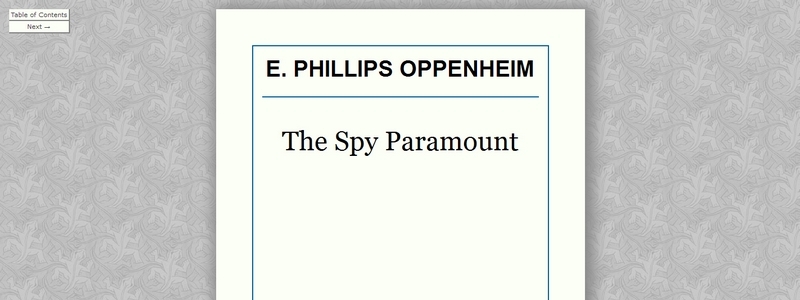 The Spy Paramount by E. Phillips Oppenheim 