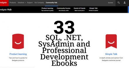 33 SQL, .NET, SysAdmin and Professional Development Ebooks