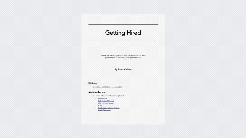Getting Hired