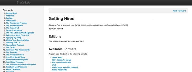 Getting Hired by Stuart Herbert 