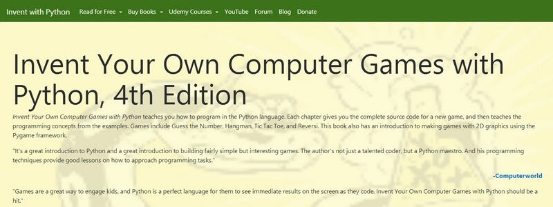 Invent Your Own Computer Games with Python, 4th Edition by Al Sweigart