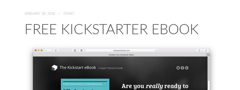 Kickstart: Give Your Crowdfunding Project the Best Chance for Success by John Saddington